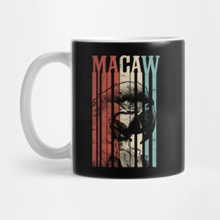 80s Retro Vintage Macaw Parrot Mug